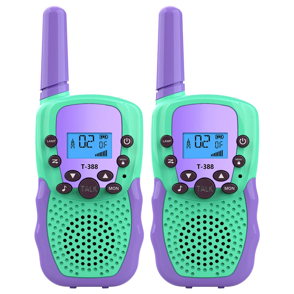 Kid's Walkie Talkie AA Battery Wireless Intercom Two Way Communication Handheld Transceiver 22 Channels LCD Flashlight for Gift - 5