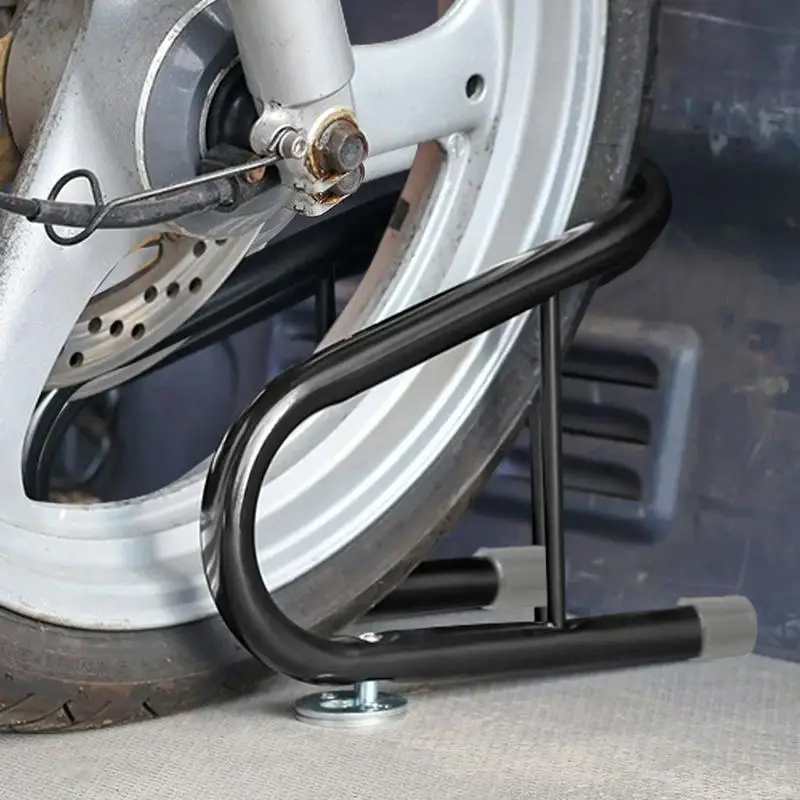 Motorcycle Front Wheel Parking Stand Motorcycle Wheel Chocks Rack Stainless Steel Wheel Parking Chocks Motorcycle Accessories