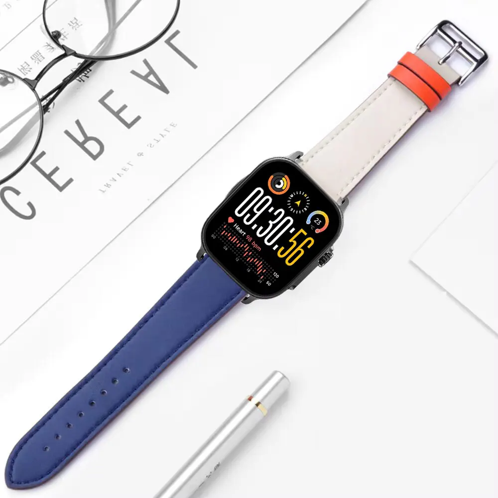 Elegant Leather Bracelet Loop Wrist Strap - Premium 22mm Accessory Band