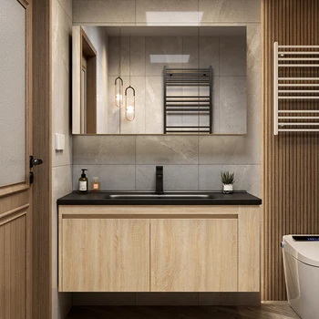 หรูหราห้องน้ําตู้ผสมห้องน้ําอ่างล้างจานอ่างล้างหน้าห้องน้ํา LOG ล้างเซรามิคแบบบูรณาการอ่างล้างหน้าสไตล์ญี่ปุ่น 2