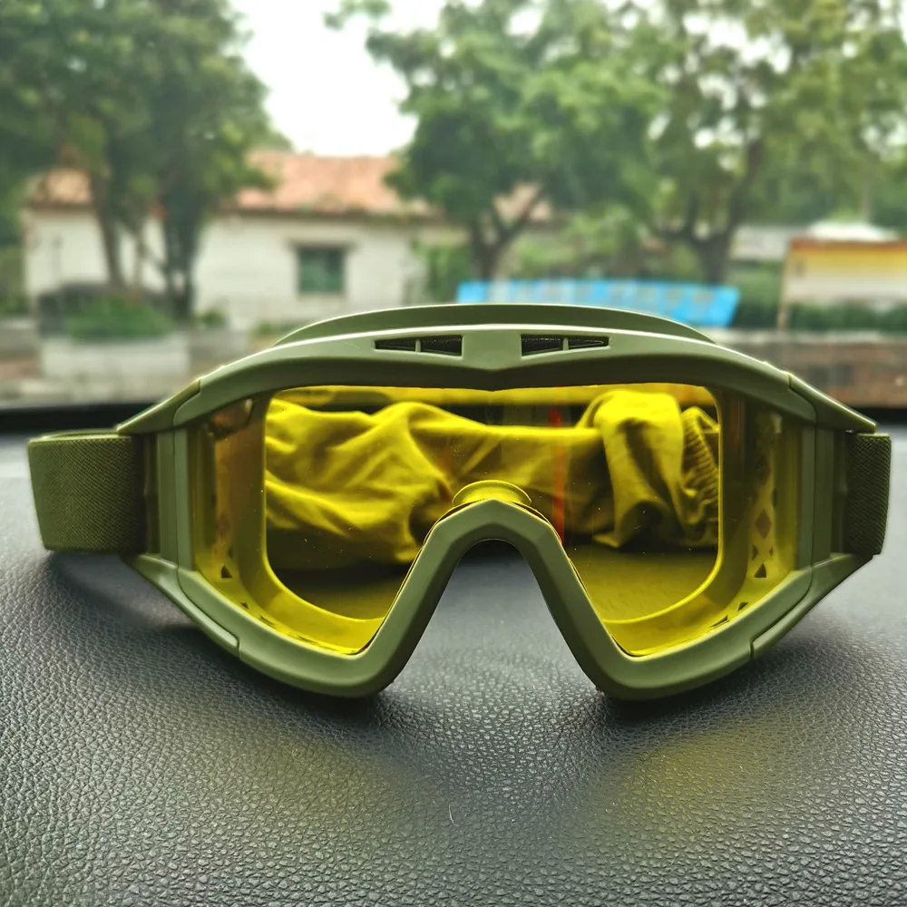 Shooting Glasses Tactical Goggles Safety Goggles Outdoor tactical glasses desert locust military fan goggles dust-proof shooting motorcycle CS shock resistant sports glasses