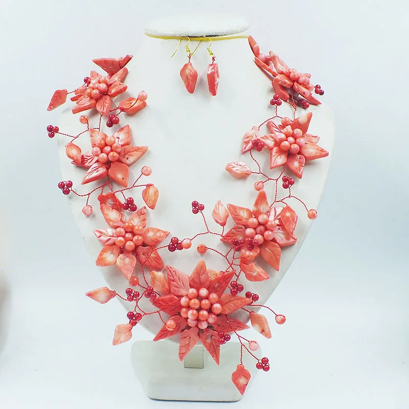 

Новый Африканский бриллиант, набор украшений из ракушек и бусин 24 дюйма