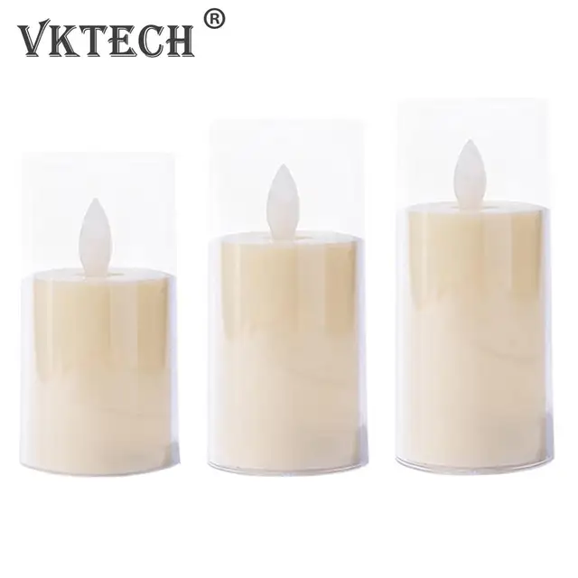 Láng Nélküli Villogó Led -Gyertyák Világos Tealight Akkumulátoros Gyertyák Lámpa Elektronikus Fogadalmi Esküvői Otthoni Dekoráció - Image 2