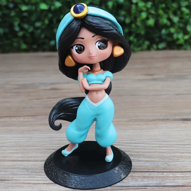 Disney Aladdin and The Magic Lamp Movie Action Characters Jasmine Q Posket Anime Peripheral Character Model Collectibles Toys