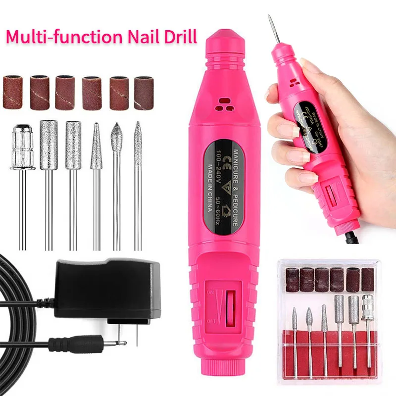 Professional Electric Nail Drill for Manicure Pedicure File Machine Polishing Tool