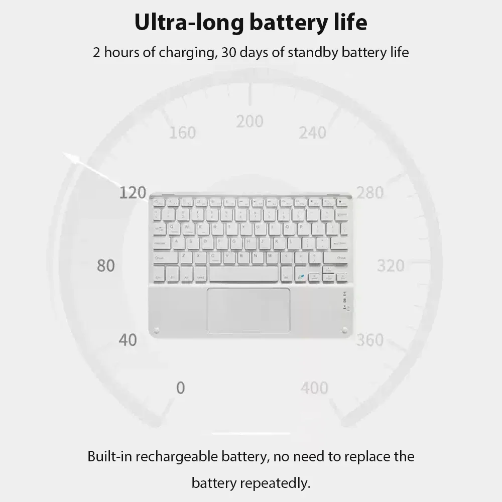 Bluetooth Wireless Keyboard General Android IOS Windows Keyboard and Mouse Extra Long Standby IPad 11th 10 Inch Tablet
