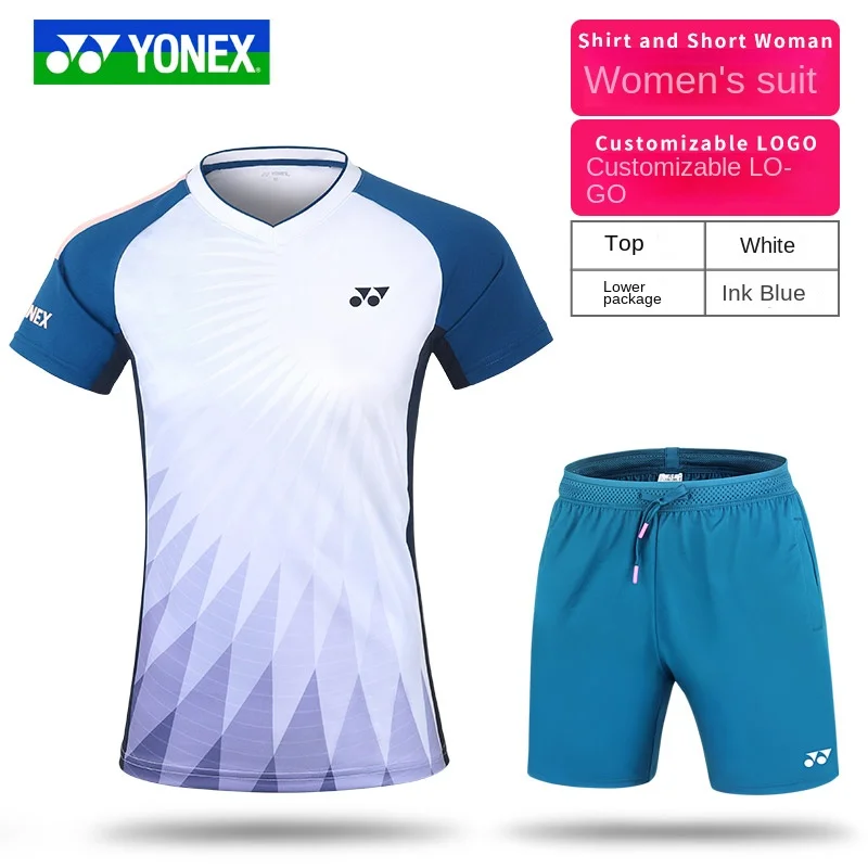 New YONEX YY badminton wear men's and women's quick dry short sleeve 110104 match suit yy set