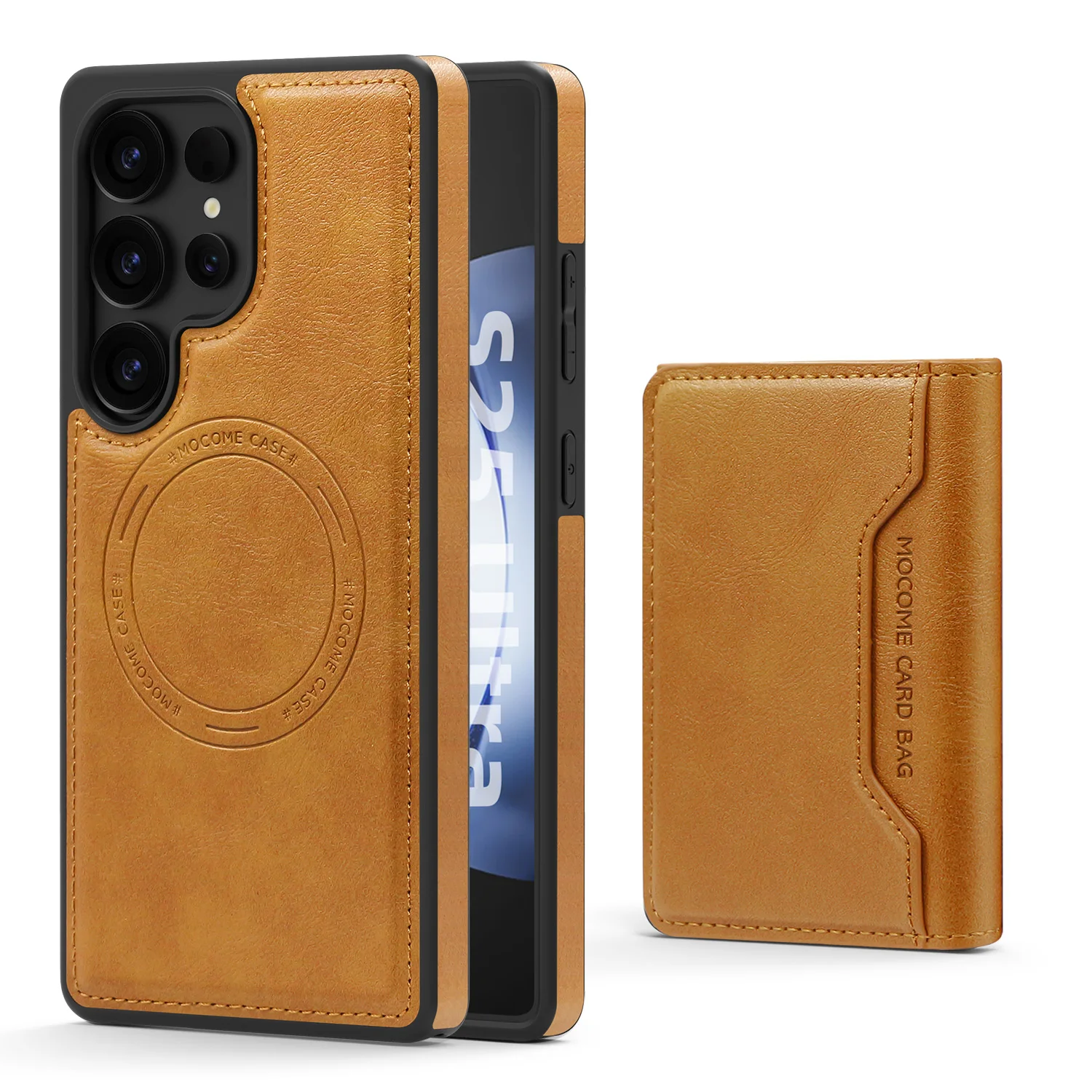 Premium Wireless Charging Phone Case with Card Holder and Protective Cover