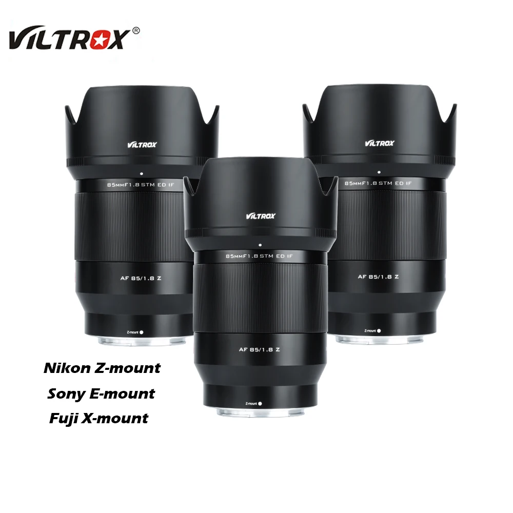Viltrox 85Mm Ii F1.8 Full Frame Portrait Auto Focus Lens Per Nikon Z Fuji X Sony E Lens Fujifilm X Nikon Lens Mount Camera Lense
