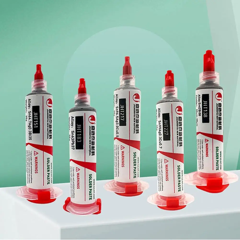 

Lead-free Syringe Solder Paste Low 138 183 217 ℃ For Soldering Led Sn42bi58 Sn63 Smd Repair Tin Paste Wholesale