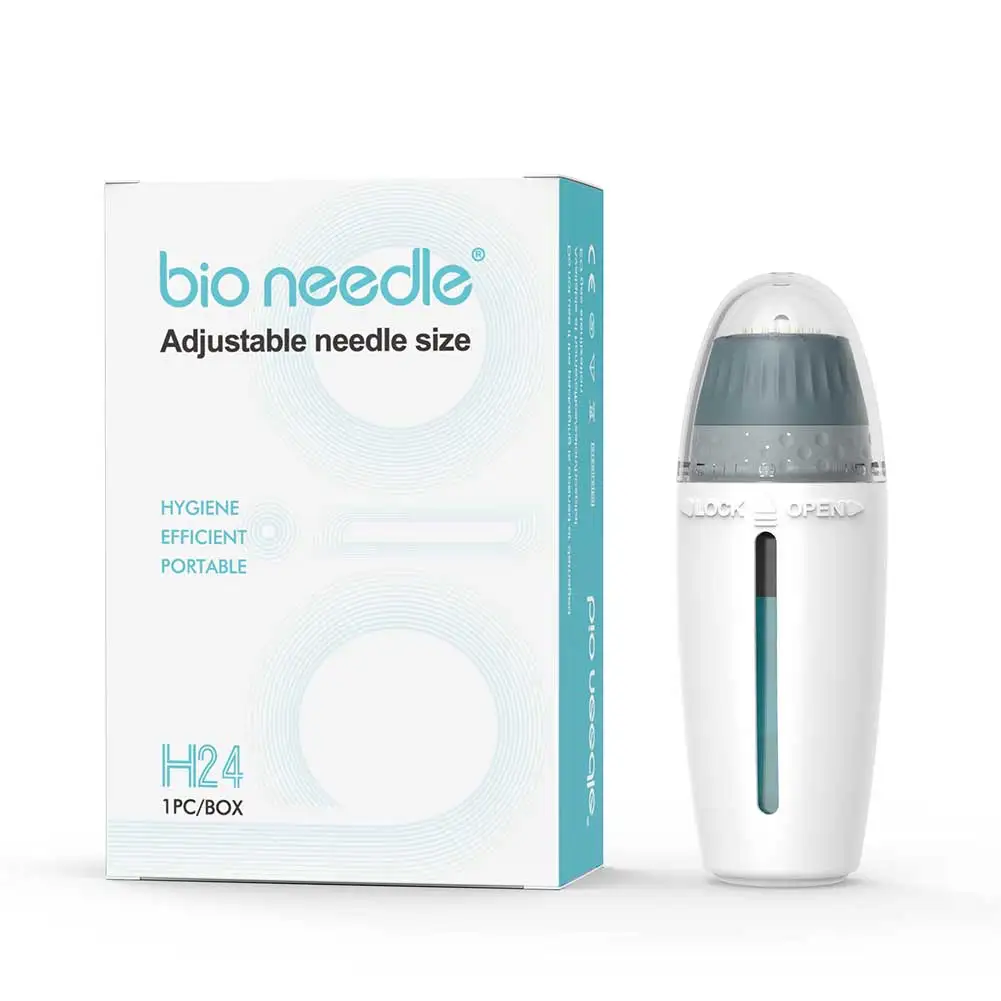 Derma Stamp BIO H24 Derma Stamp Adjust Needle Microneedle Derma Roller Microneedling Dermastamp Hydrating Beauty Skin Care Tool
