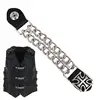 Leather Vest Extenders 2nd Amendment Double Chain Vest Extenders 4pcs Heavy-Duty Vest Extenders For Bikers Women Men 1