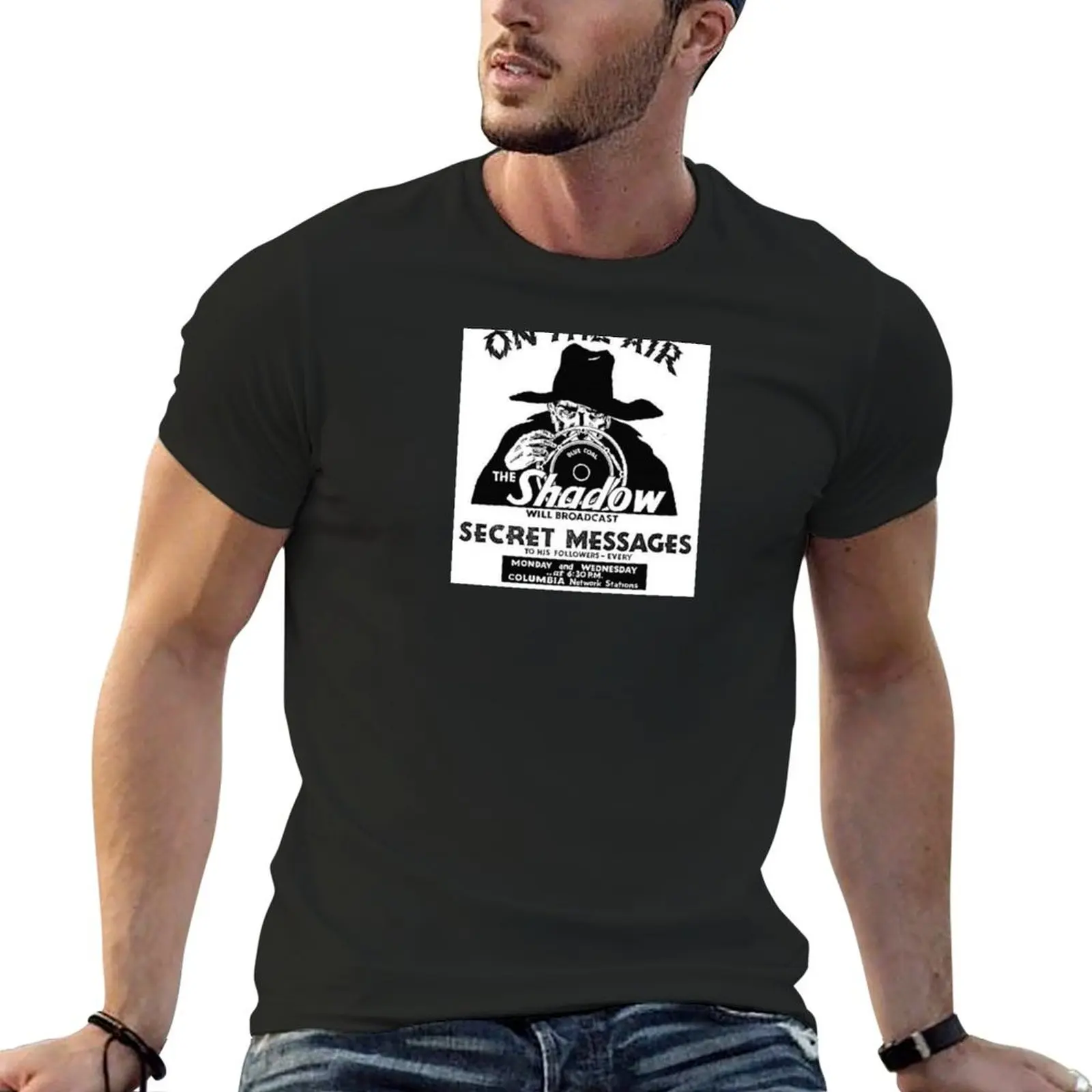 

The Shadow - Classic Radio T-Shirt quick-drying vintage graphic tee man t shirt street wear oversized t shirt men