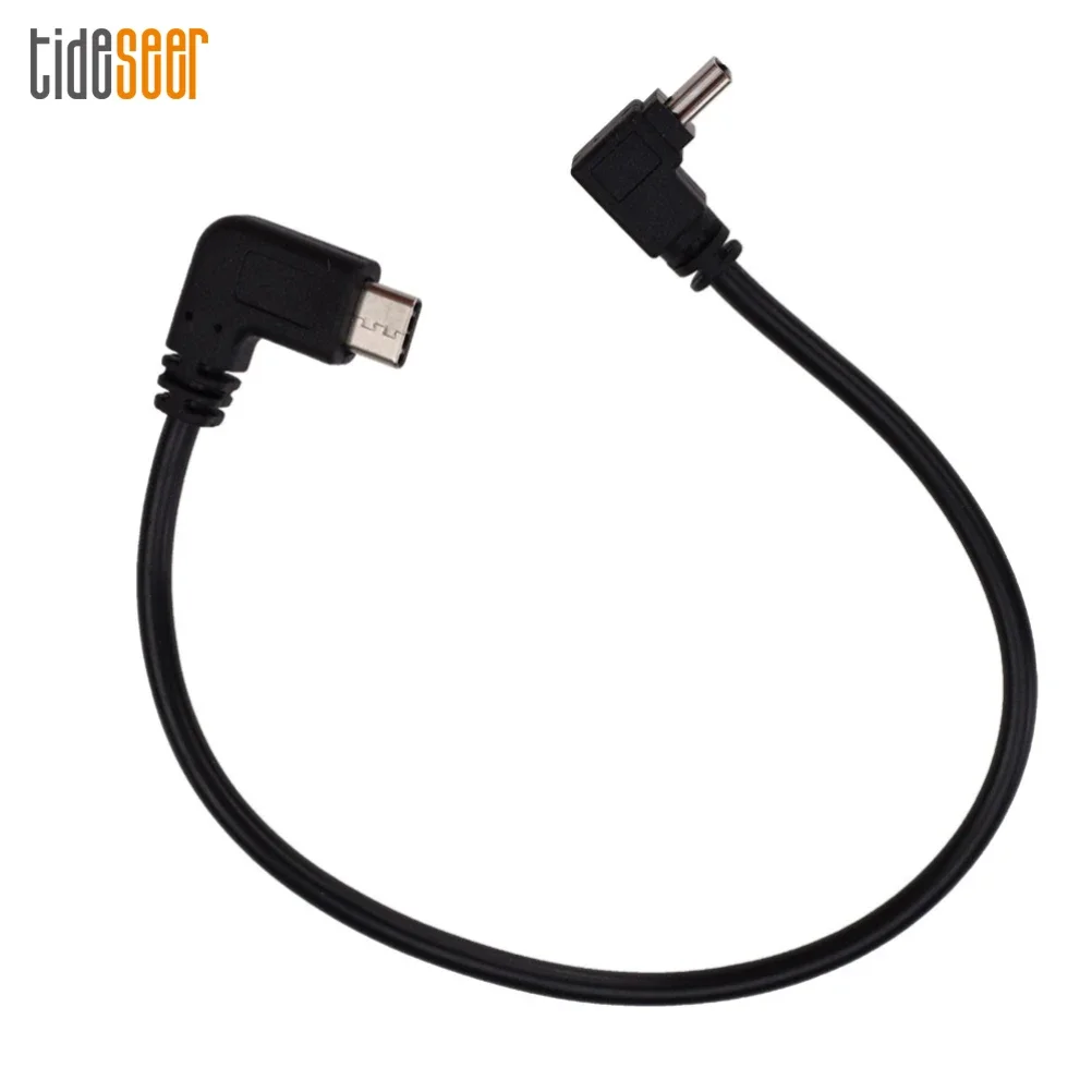 

100 шт., чёрный зарядный OTG-кабель с углом 90 градусов