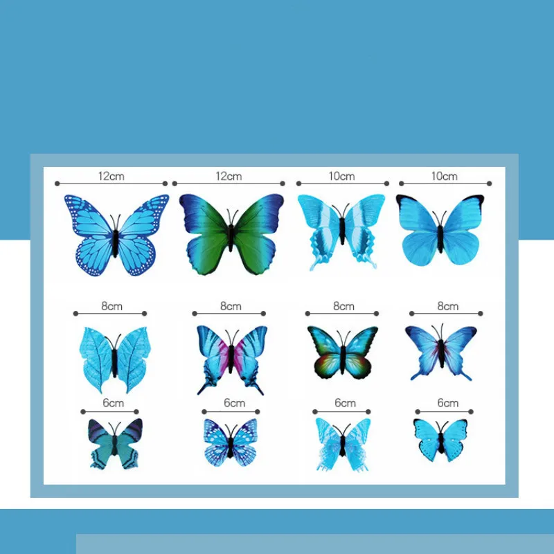 Colorful Butterflies Garden Yard Planter Butterfly Stakes Decoracion Outdoor Decor Flower Pots Decoration 12pcs butterfly decoration garden art decor