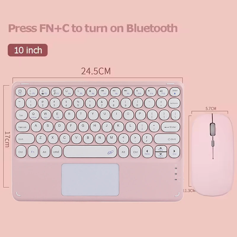 Universal Touch keyboard for iPad Air 13 M3 11th Gen 11 inch A16 Tablet Keyboard for Huawei Matepad 11.5 Bluetooth Keyboard