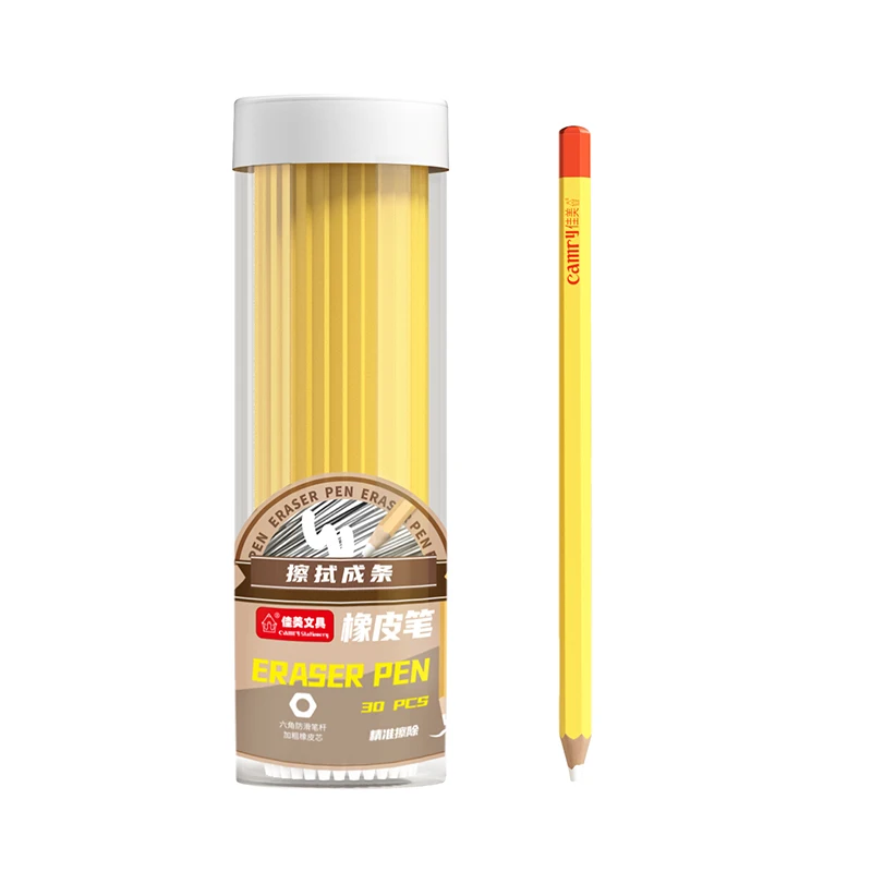 Artistic Pencil Shaped Eraser - Precision Correction Tool for Drawing, Writing, and Creative Gifts