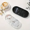 1PC Oval Silicone Bathroom Counter Tray 9.84 Inch (Approx. 25cm) Flexible Kitchen Soap Tray 4