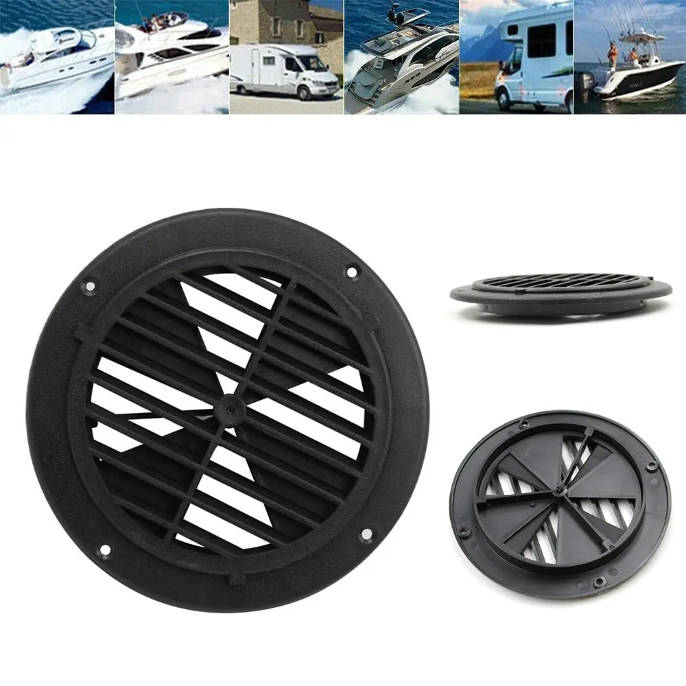 

ABS Universal Boat Ventilation Blade Vent Grill Cover Round Exhaust Louvered Car RV Marine Parts Air Outlet Vent