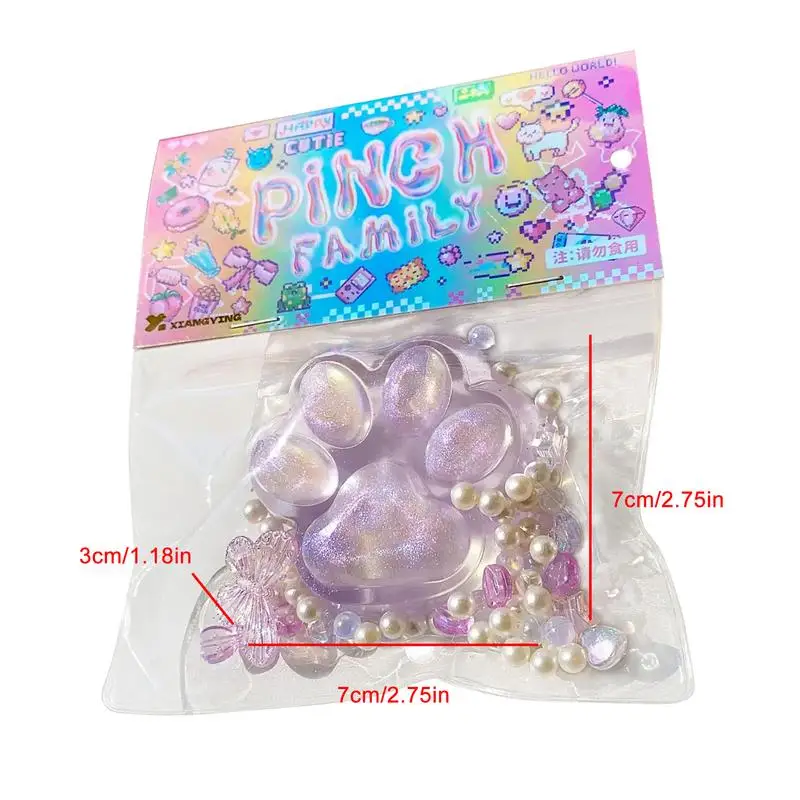 Cat Paw Squeeze Toy Cartoon Cat Paw Relief Toy Cute Cat Paw Squeeze Toys For Stress Relief Creative Soft Cat Paw Squeeze Toys 6