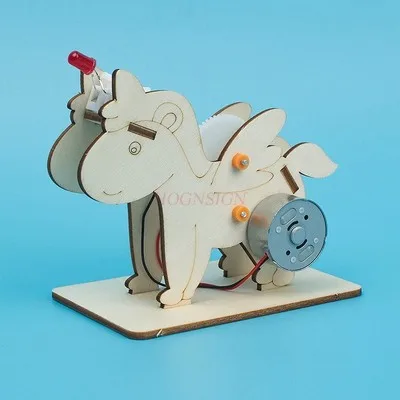 물리학 핸드 크랭크 나무 물리학 수제 DIY 과학 실험 장난감, 초등 학교 창의적인 소형 생산 재료