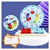 Children Montessori Clock Educational Toys Hour Minute Second Cognition Clock Model Teaching Aids Time Learning For Kindergarten 1