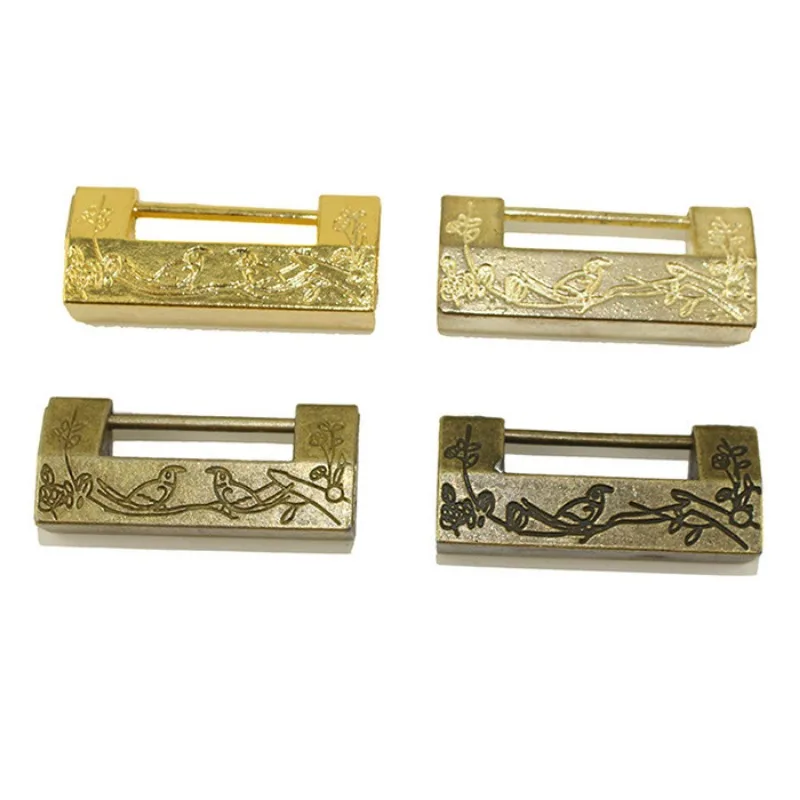 Acheter Cadenas Antique En Bronze En Forme De Poisson, Cadenas Chinois Ancien Pour Tiroir, Boîte à Bijoux