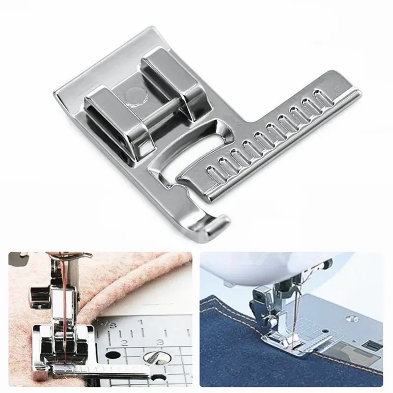 

Snap On Sewing Machine Straight Stitch Guide Presser Foot for Brother Singer 5BB5593