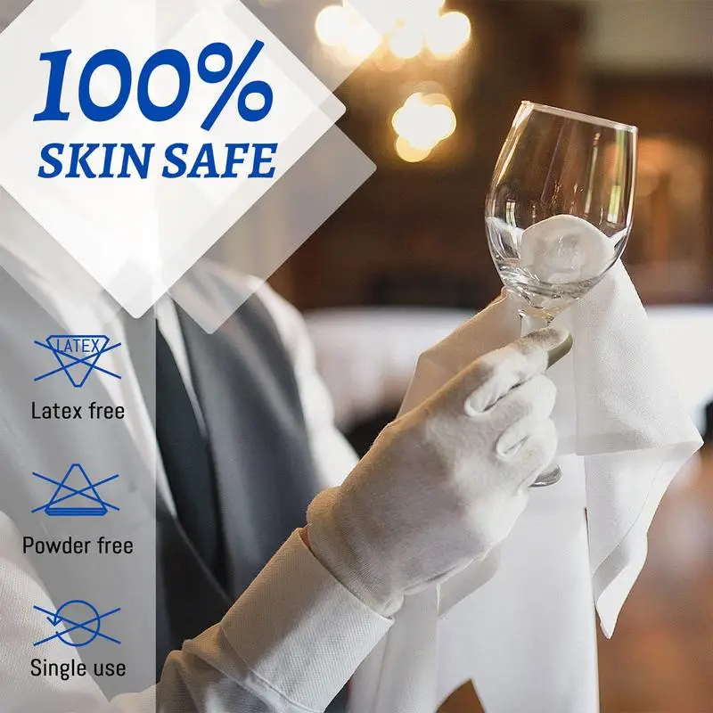 Enhanced Cotton Touchscreen Texting and Driving Gloves - White