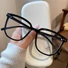 Anti Blue Light Presbyopia Eyeglasses Vintage Trend Oversized Square Hyperopia Eyewear Finished Prescription Reading Glasses 2