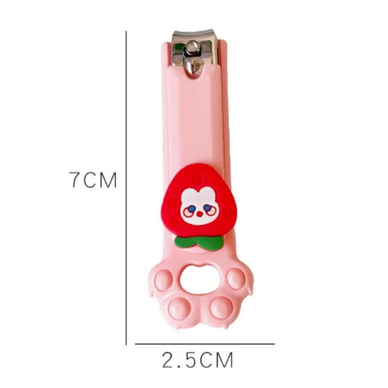 Nail Clipper Trimmer Multi-color Small Cute Cartoon Bear Girls Heart for Kids