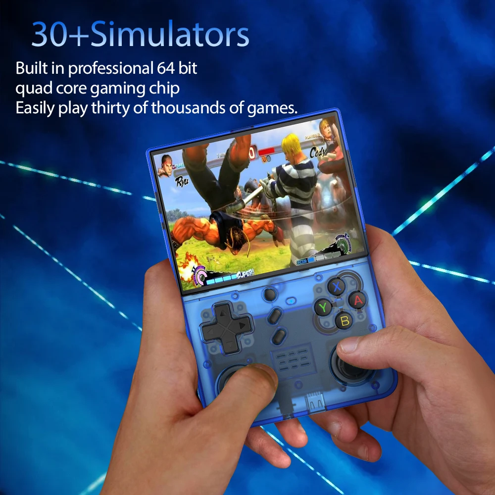 2026 R40XX pro max Retro Handheld Console 4.2 Inch HD IPS Screen, Built-in WiFi Portable Video Player, Classic Games