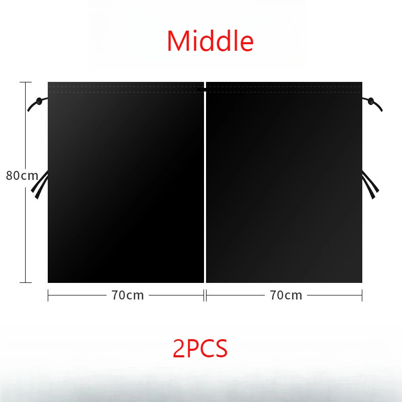 Universal Car Privacy Curtains Set - Magnetic Rear Seat Divider & Side Window Blackout Shades for Sun Protection & Privacy