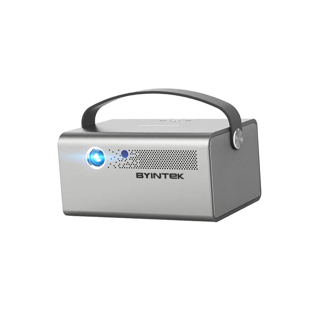 18년 공장 Byintek R17 Pro 스마트 3D 미니 안드로이드 프로젝터 WIFI LED DLP 소형 빔프로젝터, 내장 배터리 탑재 모바일 휴대용
