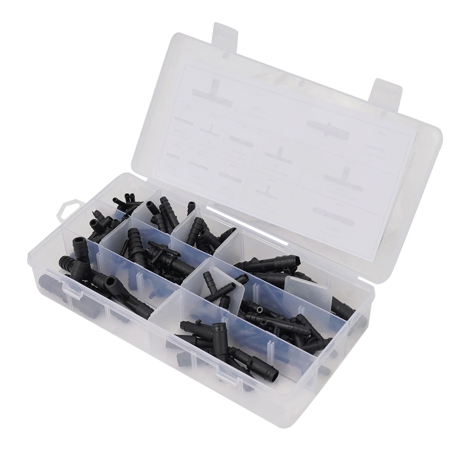 

None Car Accessories Vacuum Hose Fittings 113 Joints+1 Box Automotive Tubing Connector Vacuum Connector Assortment