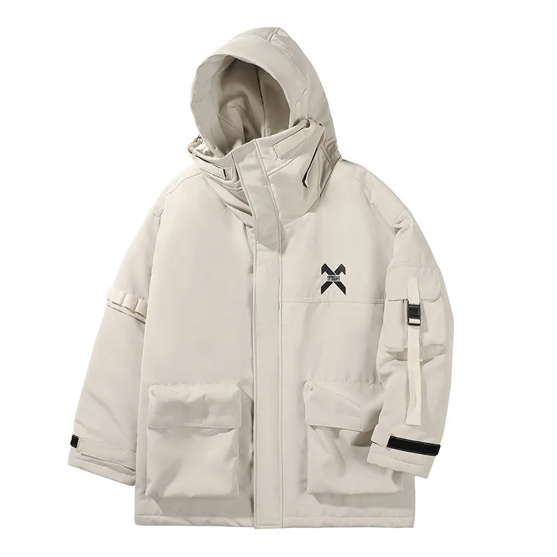 11 BYBB'S DARK Winter Parkas Jacket Men Pocket Tactical Function Cargo Jackets Coats Warm Thick Hooded Parka Men Clothing