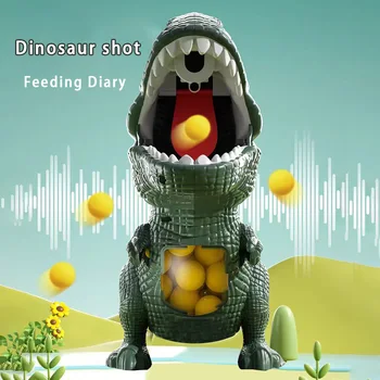 Dinosaur Shooting Tyrannosaurus Rex Ball Soft Bullet Gun Parent Child Interactive Puzzle Toy for Children 2
