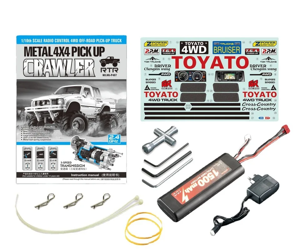 HG P407 Rc ڵ 1/10 4wd Ⱦ ε  ڵ    Rc 峭 ùķ̼ ε    