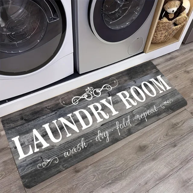 Vintage American Laundry Room Rug 2
