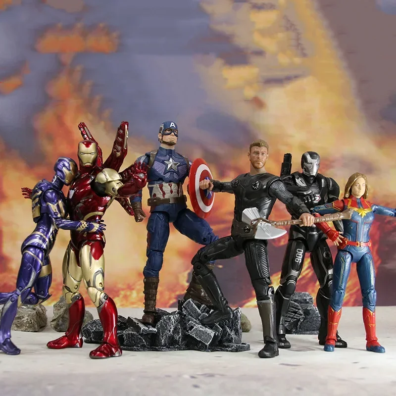 Hot Toys Avengers Movie Character: Iron Man, Captain America, Spider Man, Thor, Hulk, Giocattoli Mobili Da 7 Pollici