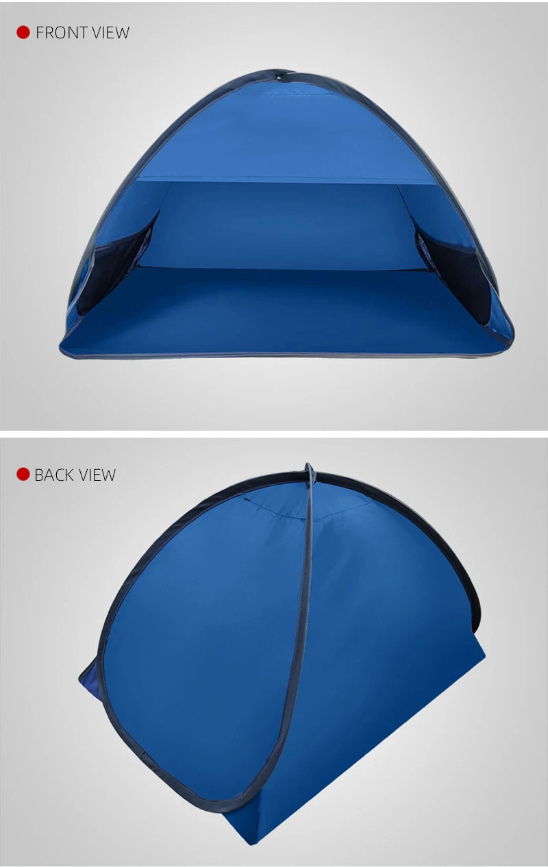 Abri De Plage Connex – Tente Pare-soleil Et Coupe-vent – Forme Dôme, Taille M, Bleu