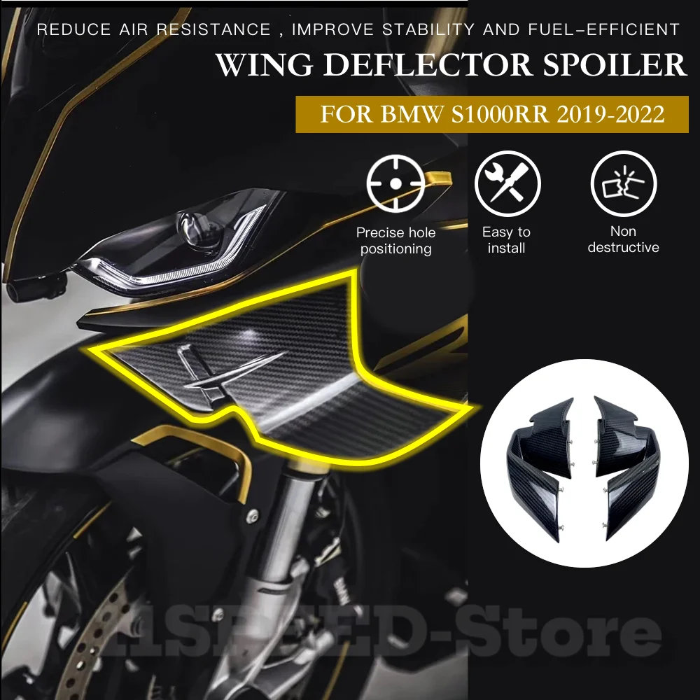 

Winglet Aerodynamic Wing Deflector Spoiler for BMW S1000RR M1000RR 2019-2022 Popular modifications Fairing Side Winglekit