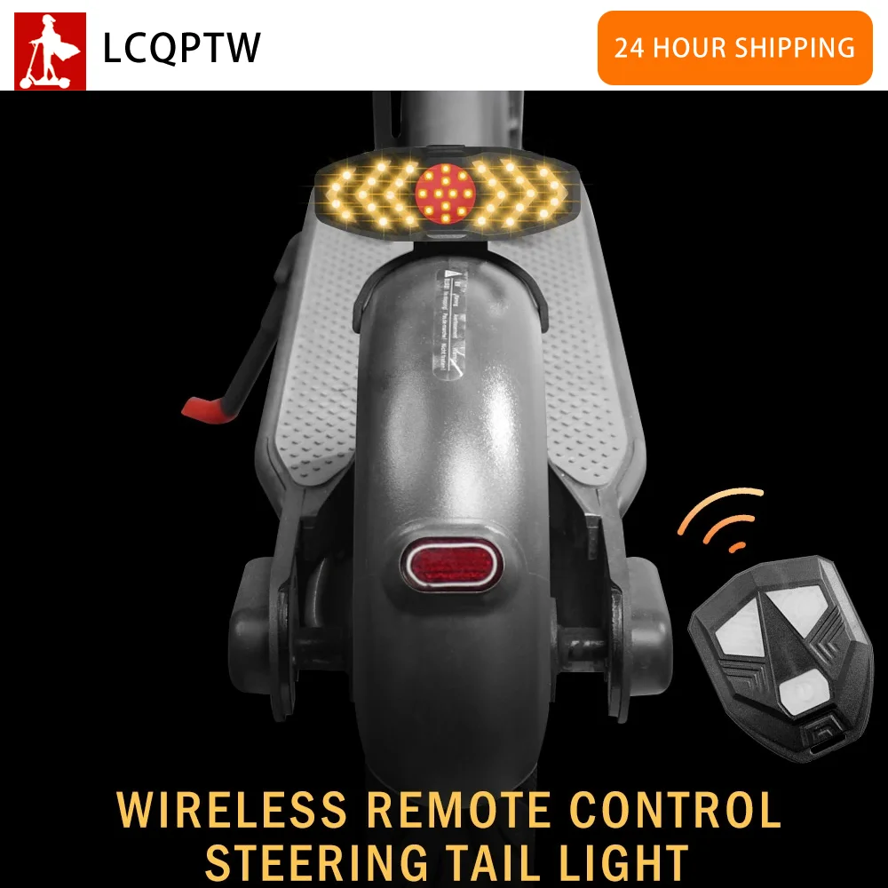 ForNinebotMaxG30RearLightTurnSignalsRemoteControlFlashingTaillightwithHornElectric