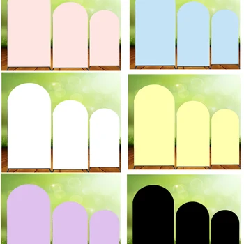 커스텀 프린트 아치 배경, 핑크 블랙 화이트, 생일 파티 장식, 아기 커버, 사진 촬영, 양면 탄성 원단