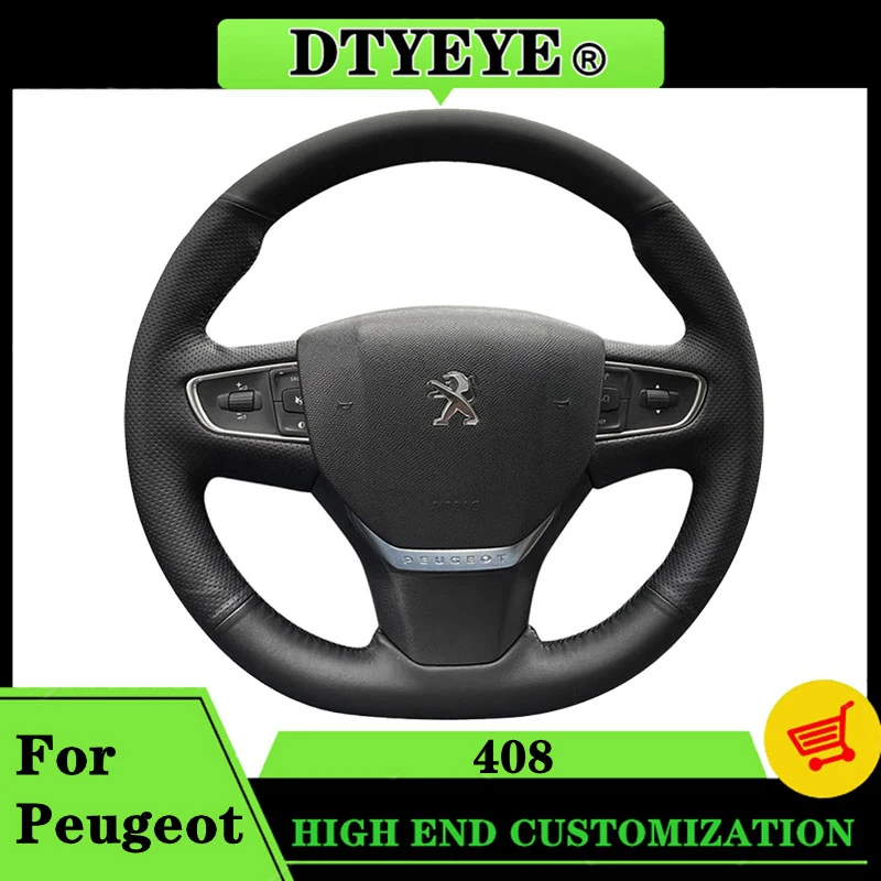 Coprivolante Per Auto Per Peugeot 408 2014 2015 Accessori Per Auto Fai Da Te Personalizzati Interni Treccia Volante Originale