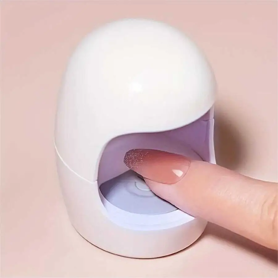 Mini Q-shaped Nail Lamp, UV/LED Nail Dryer, Quick Drying Nail Gel Nail Dryer, For Home Nail Art DIY 3
