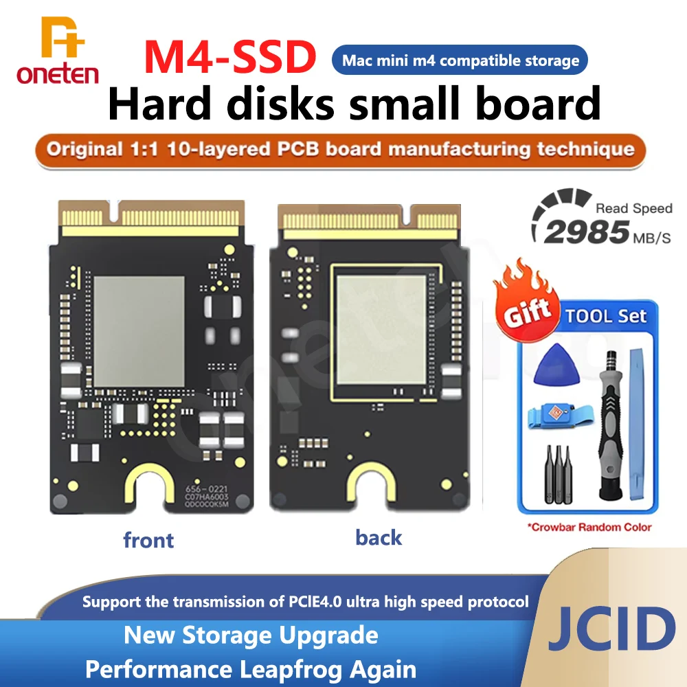 JCID 新しい M4 Mac Mini SSD 内蔵ハードディスク 2TB/1TB 10 層 PCB