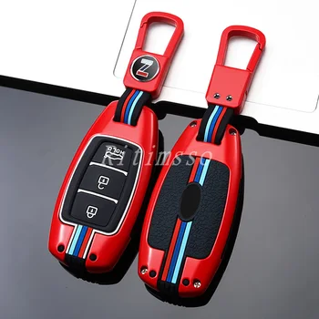 Portachiavi in lega per auto per Hyundai Palisade Grandeur Azera Elantra GT Kona 2018 2019 accessori per la copertura della protezione del telecomando intelligente - Portachiavi in lega per auto per Hyundai Palisade Grandeur Azera Elantra GT Kona 2018 2019