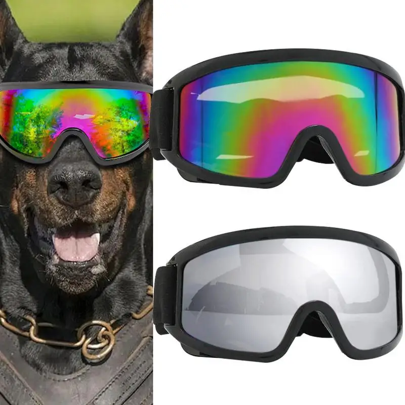 

Dog Goggles For Small Breed Dog Sunglasses Dog UV Sunglasses Windproof Soft Frame Adjustable Straps For Small Medium Dogs Puppy