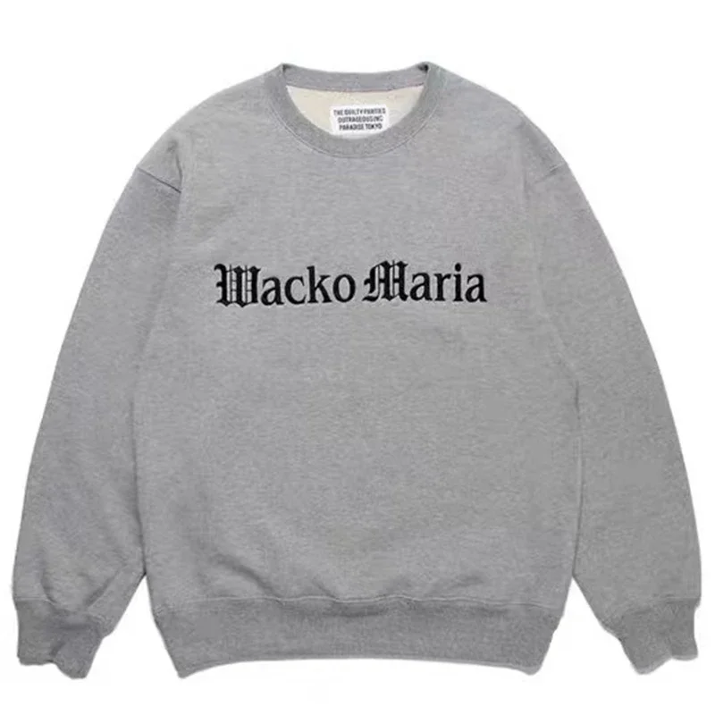 

23SS New Style Black WACKO MARIA Sweatshirts Men Women Letter Printed Pattern Sweater Hoodie Apex Legends